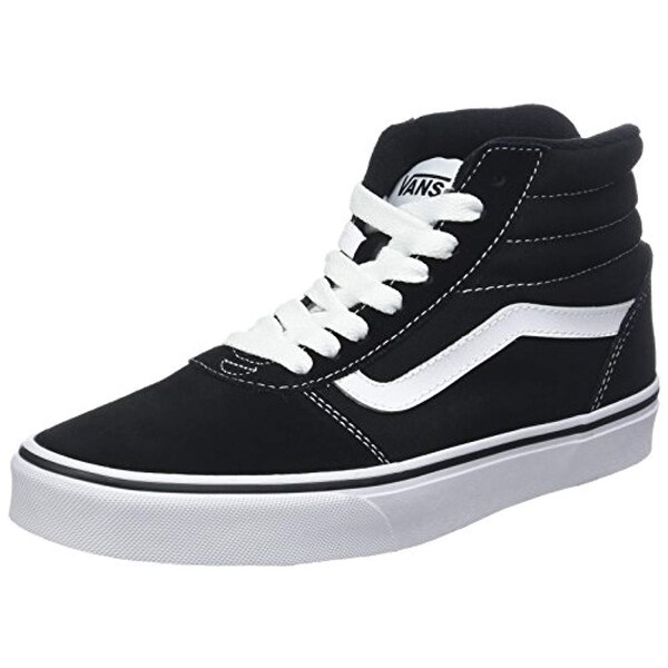 mens black and white high top vans