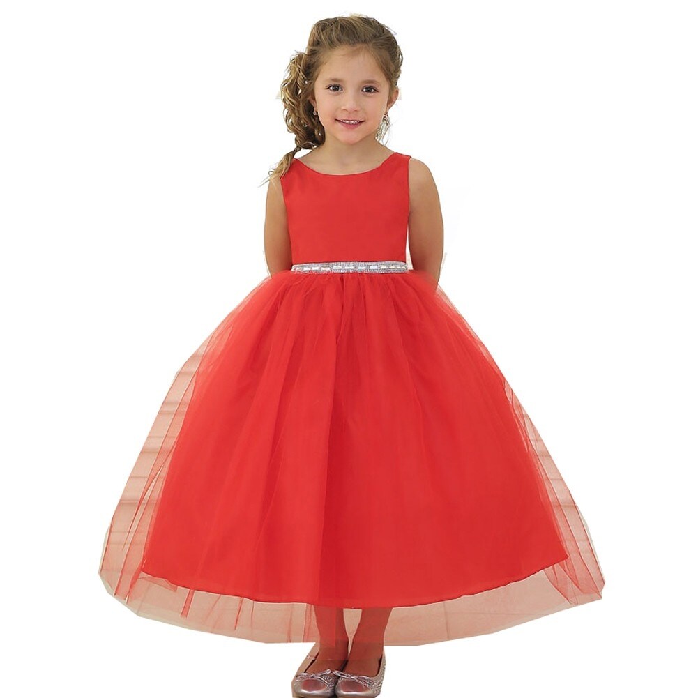 red childrens bridesmaid dresses