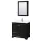 Option Dark Espresso, Chrome Trim, White Quartz Top