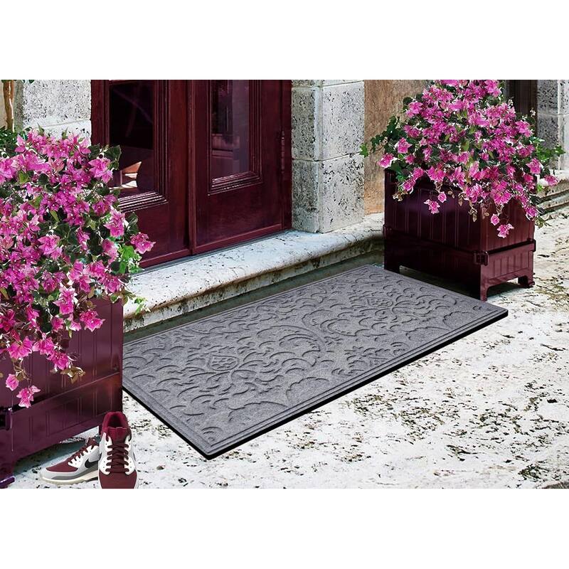 A1HC New All Weather Superior Dirt and Moisture Absorbing Polypropylene Door Mat with Non-Slip Backing for Inside Outside Use