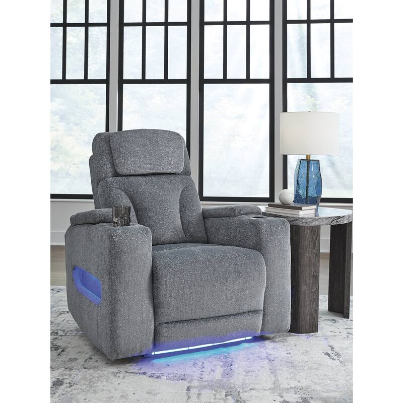 Signature Design by Ashley Forest Lake Gray Power Recliner