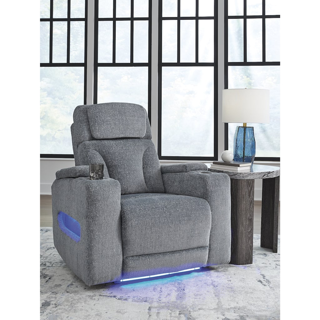 Signature Design by Ashley Forest Lake Gray Power Recliner