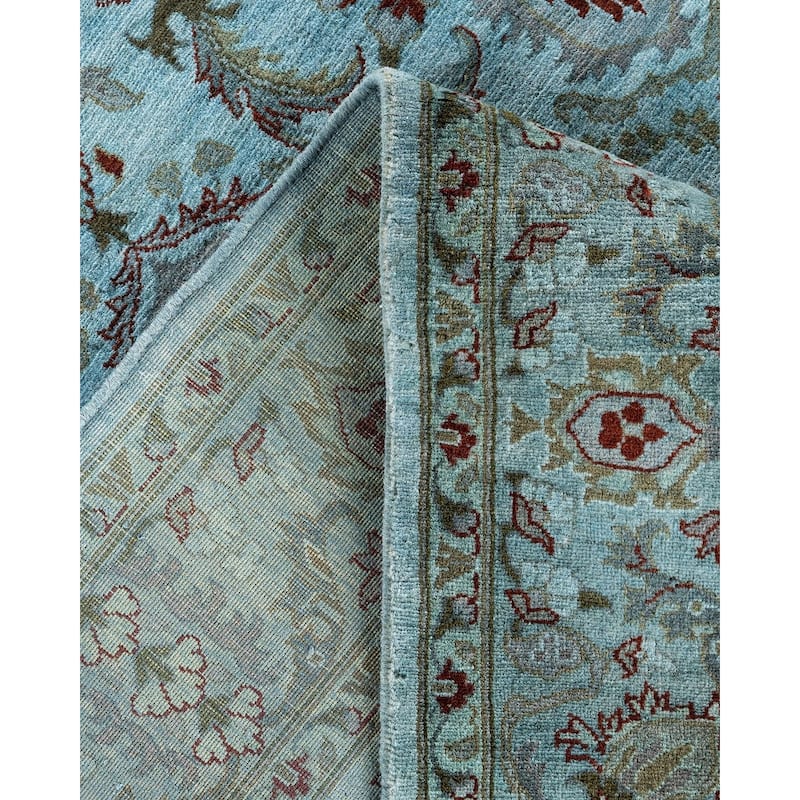 Overdyed, One-of-a-Kind Hand-Knotted Area Rug - Gray - 4' 2" x 6' 3"