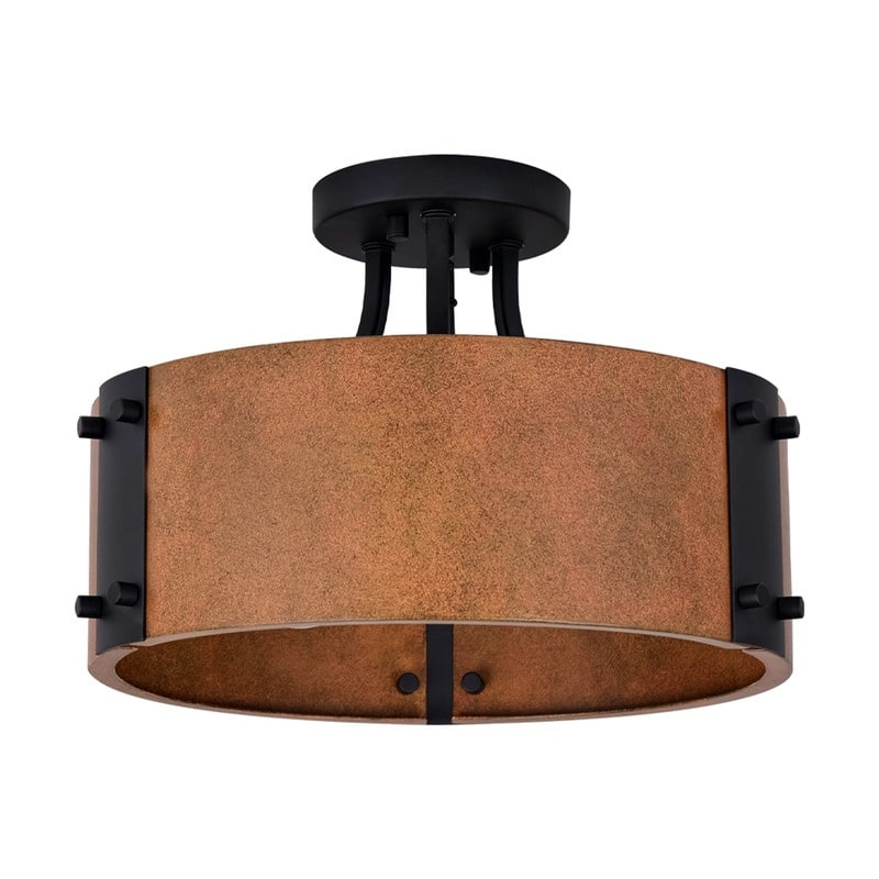 2 Light bulbs light rustic bronze light for kitchen metal ceiling light