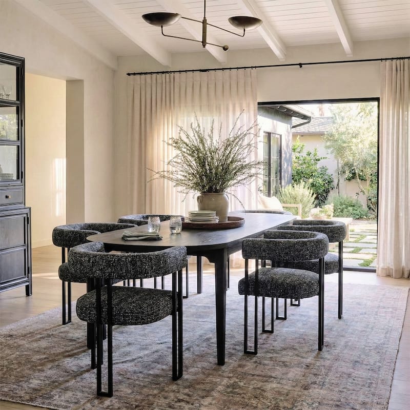 Upholstered Armchair (Set of 6) - Black