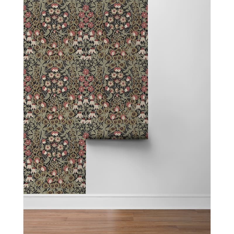Seabrook Designs Tulip Garden Prepasted Wallpaper