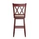 preview thumbnail 18 of 65, Eleanor Double X Back Wood Swivel Bar Stool by iNSPIRE Q Classic