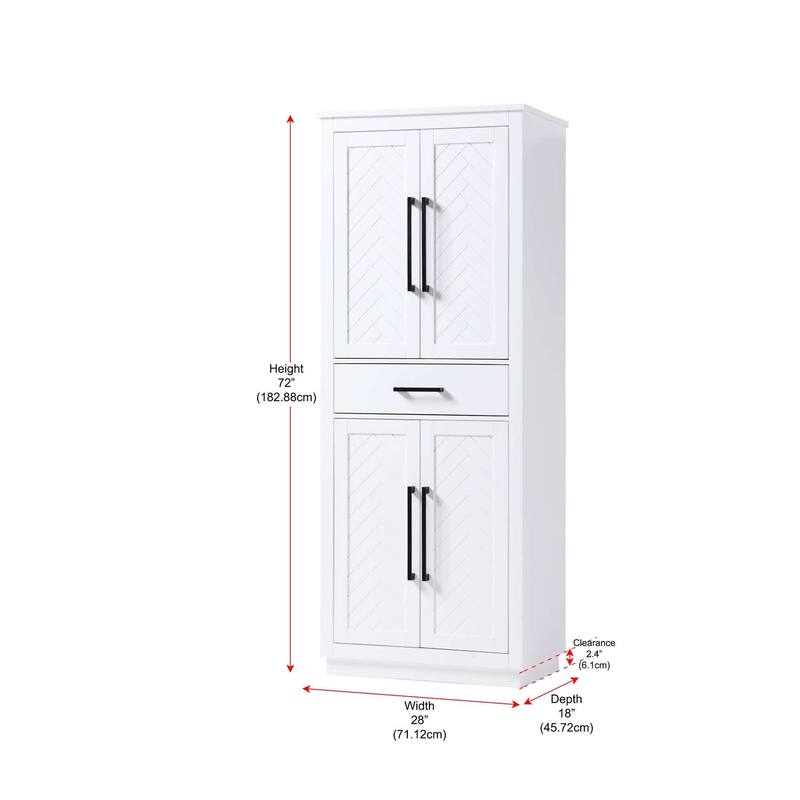 Raphael Bath Storage Cabinet (16-28 In.)