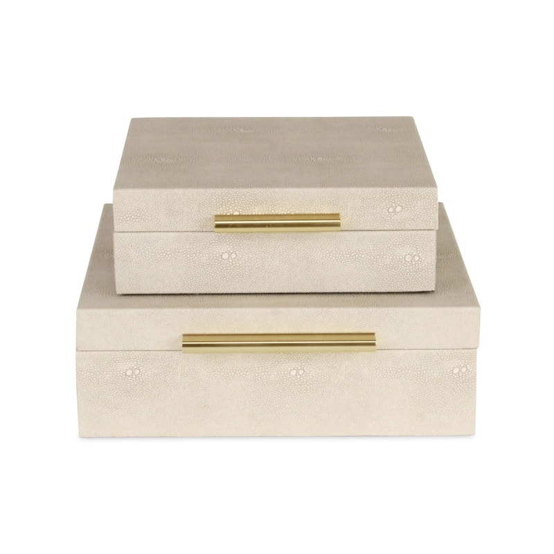 Lusan Black Vinyl Decorative Box Set