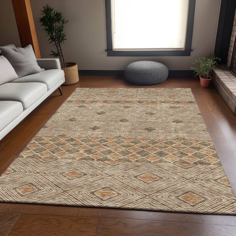 Premium Washable Super Soft Geo Prints Mayfield Rug