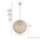 preview thumbnail 3 of 7, Hunter Berkeley Boho Rattan Pendant - Kitchen, Bedroom, Living Room, Dining Room, Entry - Transitional, Coastal