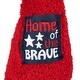 preview thumbnail 6 of 4, Home of the Brave Patriotic Gnome Decoration - 13" - Red and Blue