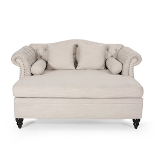 Wellston Tufted Double Chaise Lounge by Christopher Knight Home