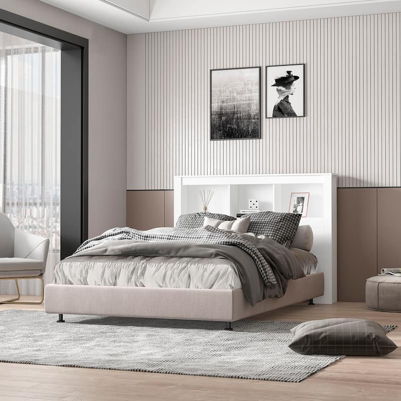 Polifurniture Madison Modern Bookshelf Headboard