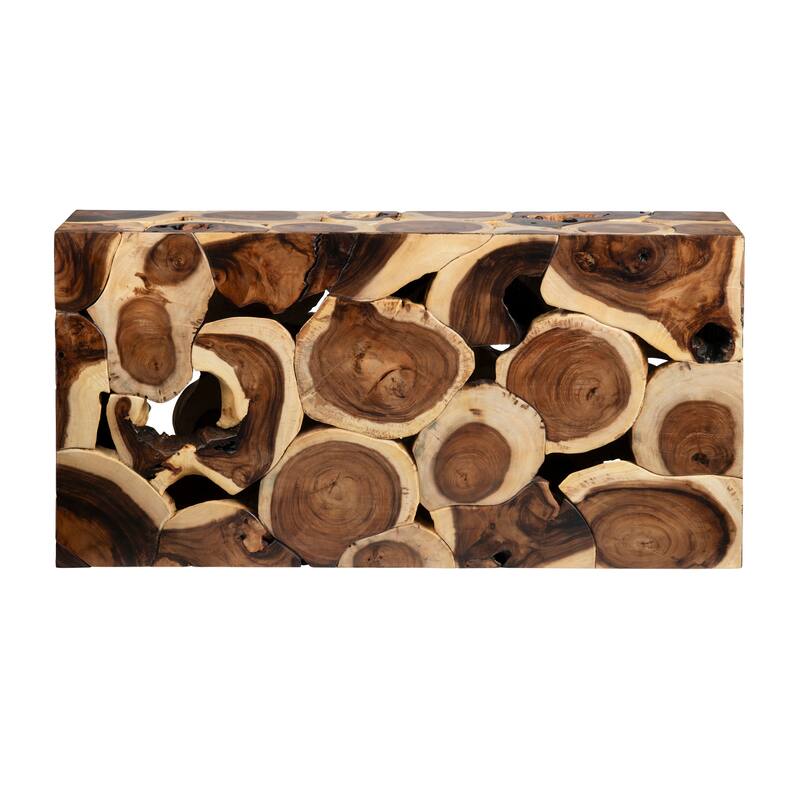 60 in. Brown Solid Wood Accent_Console_Sofa Table