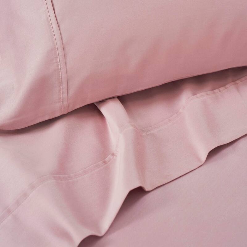 Superior Cotton Blend Solid 1500 Thread Count Deep Pocket Bed Sheet Set