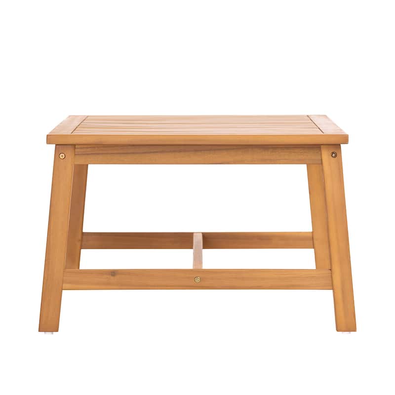 Christopher Knight Home - Nancy 2-Piece Outdoor Acacia Wood Loveseat and Coffee Table Seating Set