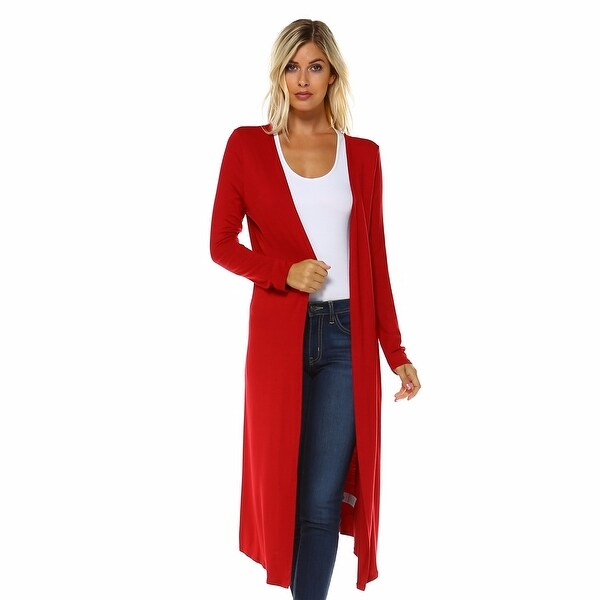 long open front duster