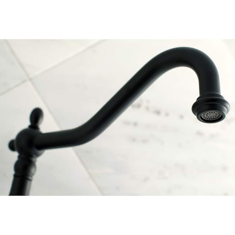 Heritage 3-Hole Wall Mount Roman Tub Faucet in Brushed Nickel