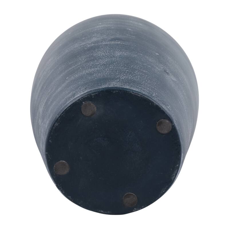 Textured Terracotta Vase with Distressed Finish - Tall Flower Vase