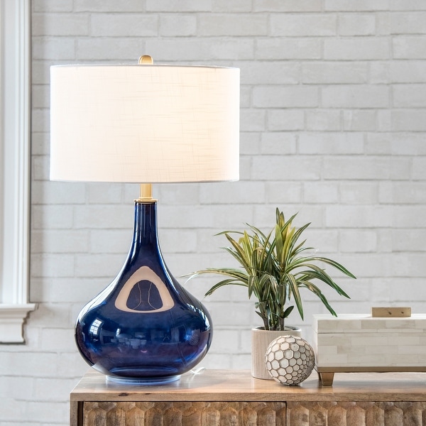 nuLOOM Farrell 26" Glass Table Lamp. Opens flyout.