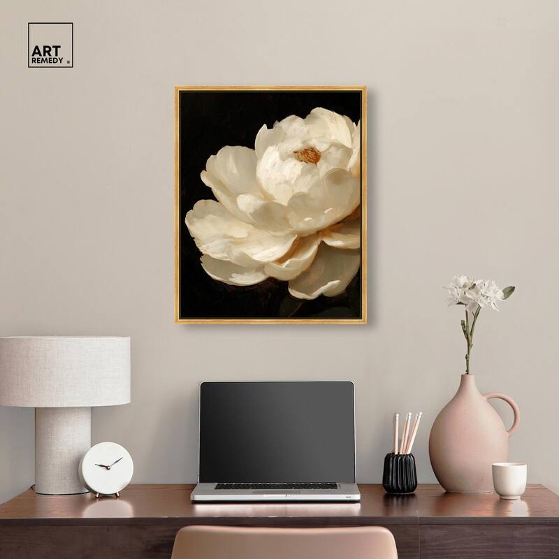 Dramatic Bloom Canvas by Art Remedy