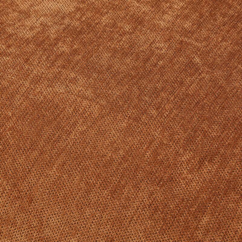 Oversized Round Accent Chair Lounge Chaise, Chenille Upholstered Boneless Sofa Bed, Deep Seat Sleeper Couch Reading Armchair