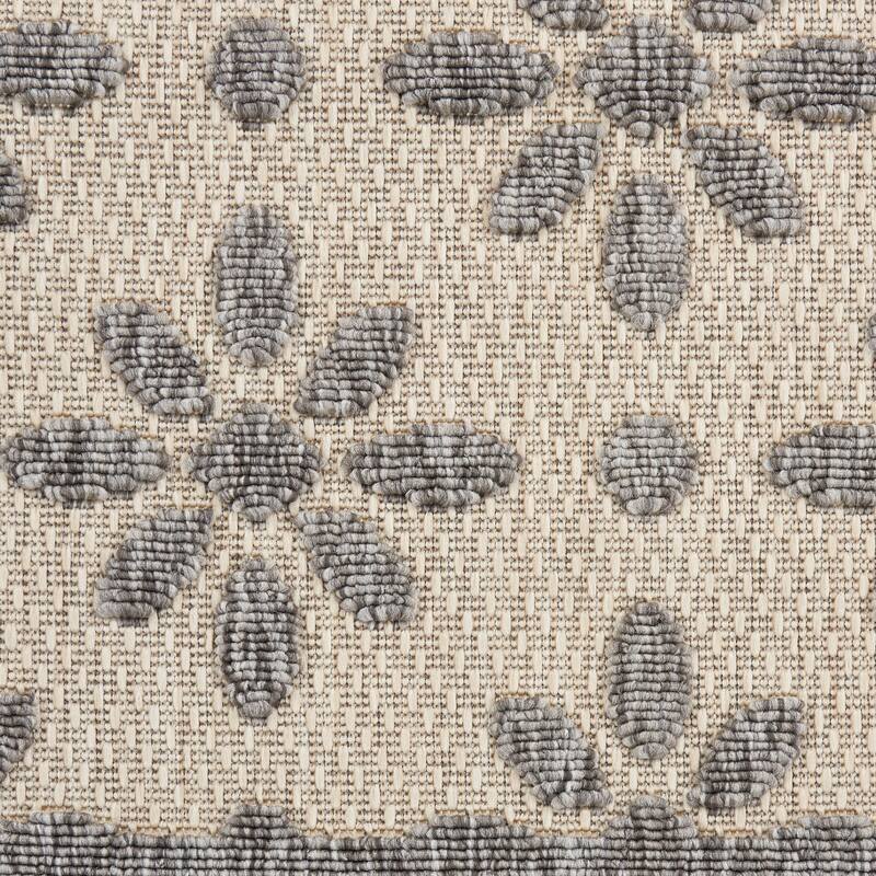 Nourison Palamos Modern Floral Hi Low Geometric Indoor Outdoor Area Rug