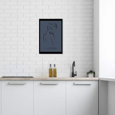 Wynwood Studio Canvas People and Portraits La Femme Paris Poster Brown and Modern & Contemporary Wall Art Canvas Print