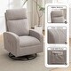 preview thumbnail 38 of 84, HOMYKA Swivel Glider Rocker Accent Chair for Nursery with Side Pocket