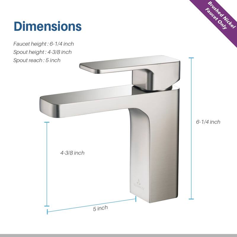 Solid Brass Lead-free Single-handle High Arc Bathroom Faucet