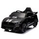 preview thumbnail 41 of 58, Kids Electric Ride-On Car with Horn, Bluetooth, LED Lights & 60-Minute Playtime - Remote Control Black