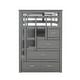 preview thumbnail 8 of 37, Twin Over Twin Bunk Bed, Solid Wood Staircase 3-in-1 Bunk Bed Frame