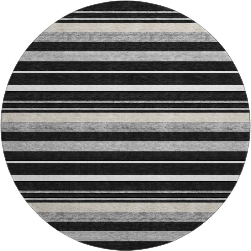 Premium Washable Super Soft Sophisticated Stripe Mayfield Rug
