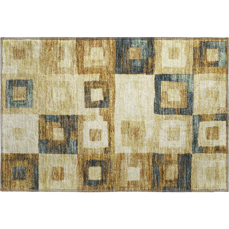 Premium Washable Super Soft Blocky Contemporary Mayfield Rug