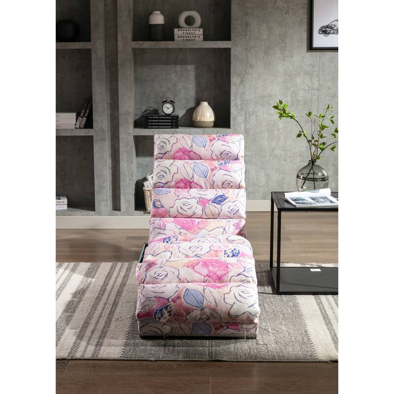 Linen Long Chaise Lounge Massage Recliner