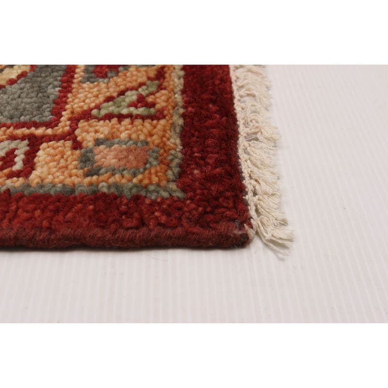 ECARPETGALLERY Hand-knotted Jules Serapi Dark Red Wool Rug - 8'10 x 12'1