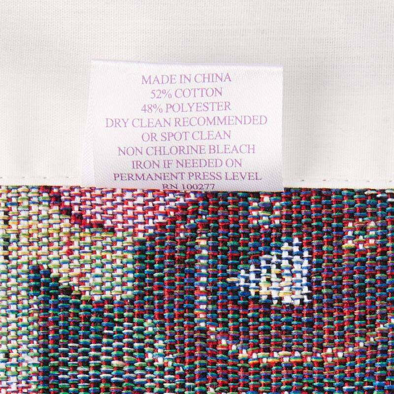 Violet Linen Fall Harvest Thanksgiving Autumn Leaves Pumpkins Tapestry, 60" x 15", Straight, Rod Pocket Curtain Valance