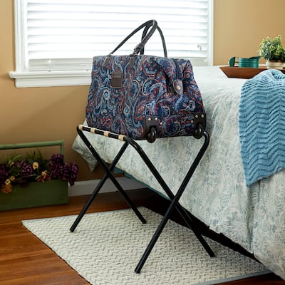Household Essentials Luggage Rack with Straps