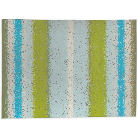GLITCH CHARTREUSE Bath Rug By Kavka Designs