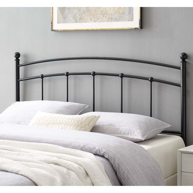 Tyler Arched Queen Size Black Metal Headboard Bed Bath & Beyond