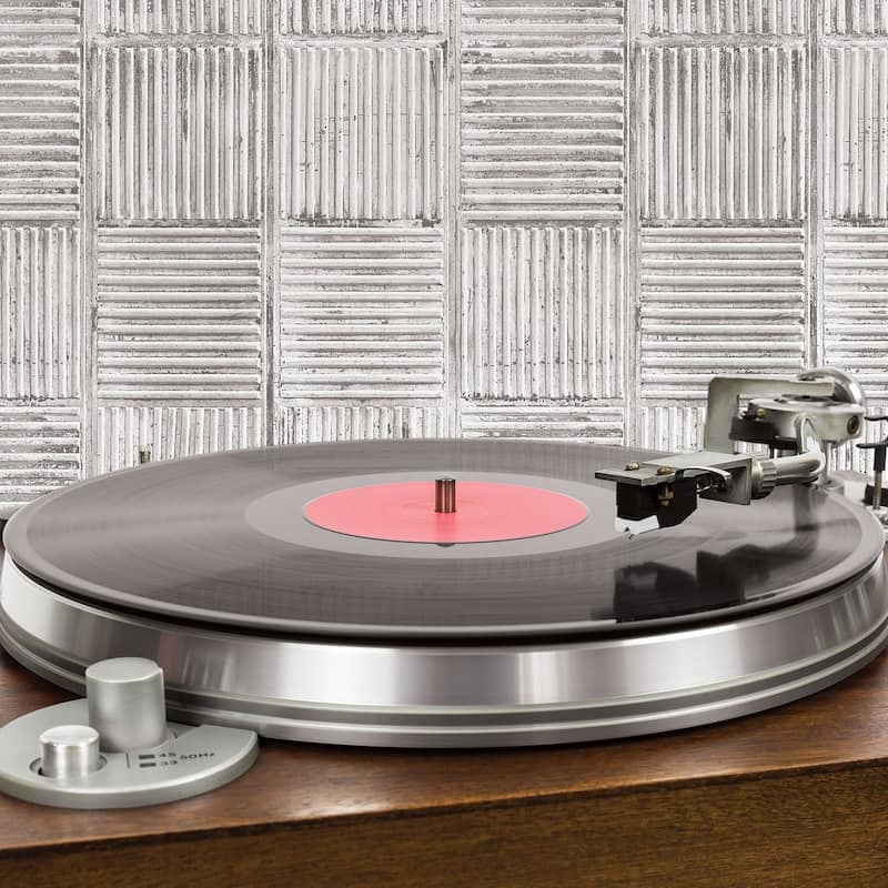 Galerie Wallcoverings Grunge Geometric Steel Plates Effect Non-woven Matte Wallpaper Roll