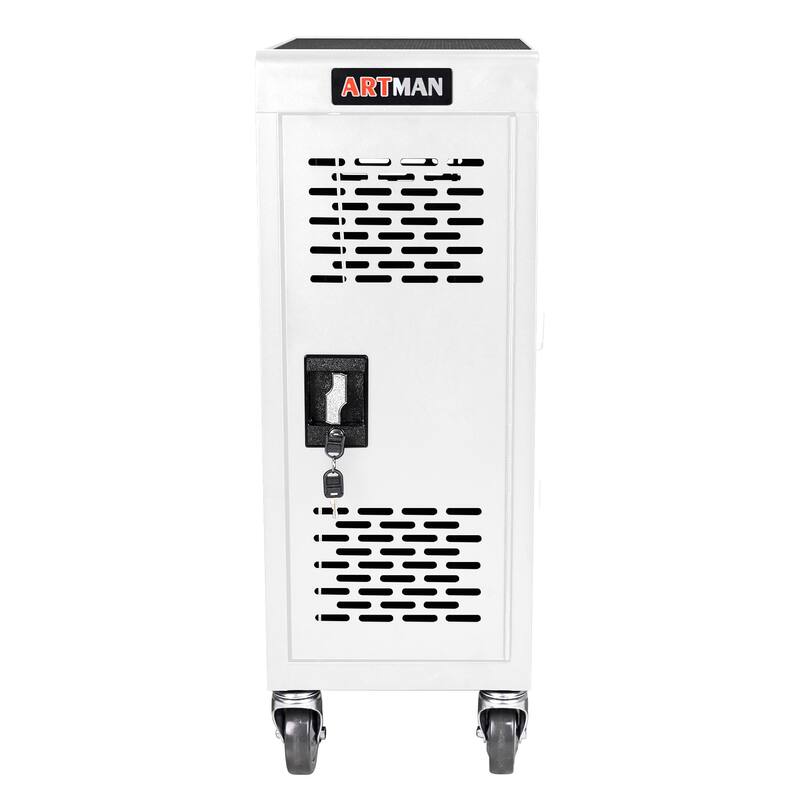 16-Compartment Removable Locking Charging Cabinet for Laptop, Chromebook