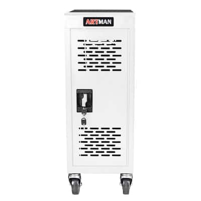16-Compartment Removable Locking Charging Cabinet for Laptop, Chromebook