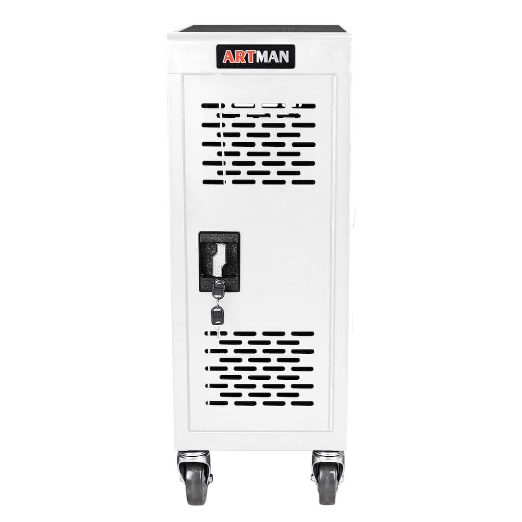 16-Compartment Removable Locking Charging Cabinet for Laptop, Chromebook