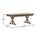 preview thumbnail 5 of 22, 7' x 40" Rectangular Antique Rustic Solid Pine Folding Dining Table