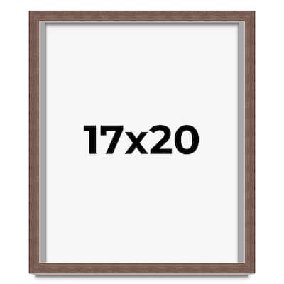 17x20 Shadow Box Frame Brown | 1.125 inches Deep Real Wood Rustic
