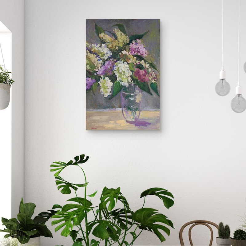 Millies Lilacs by Alexi Fine Canvas Art Print