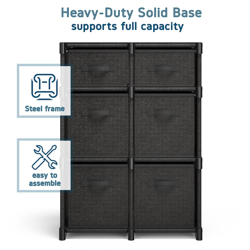 Nestl Cube Storage Organizer for Bedroom - Box Storage Cubby Organizer for Living Room, Office, & Playroom
