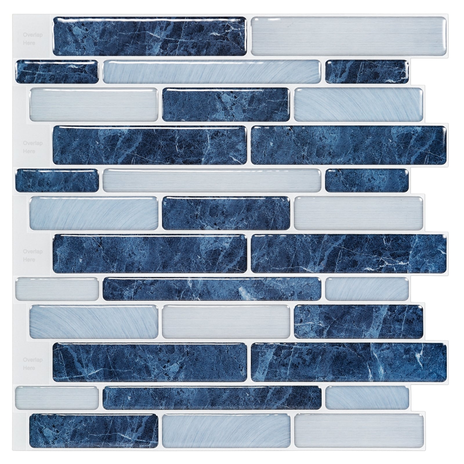 Art3d Vinyl Self Adhesive Backsplash Tiles, 11.8" x 11.8", 20 Pieces
